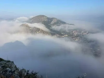 Amasya'da Sis Denizi Kartpostallık Manzaralar Oluşturdu