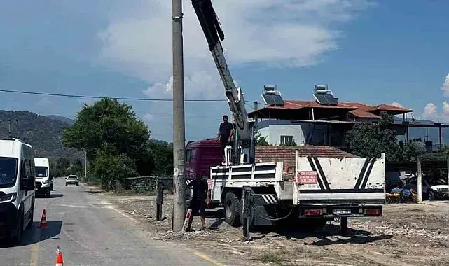 Ortaca Dikmekavak'ta yol güvenliği artırılıyor