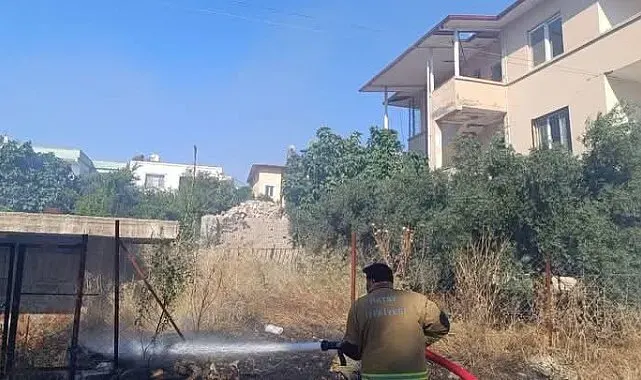 Kırıkhan'da bahçe yangını