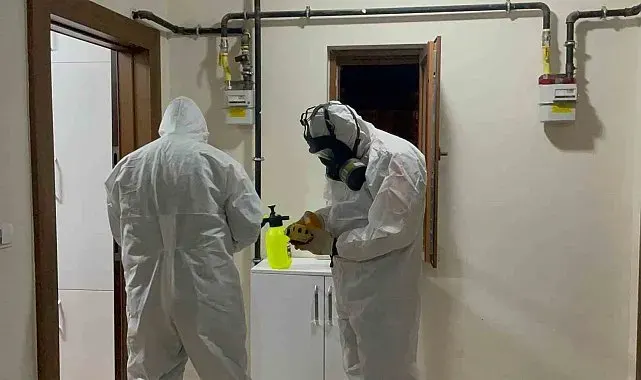 Karaman'da 6 katlı apartmanda böcek ilacı alarmı: Bina sakinleri tahliye edildi