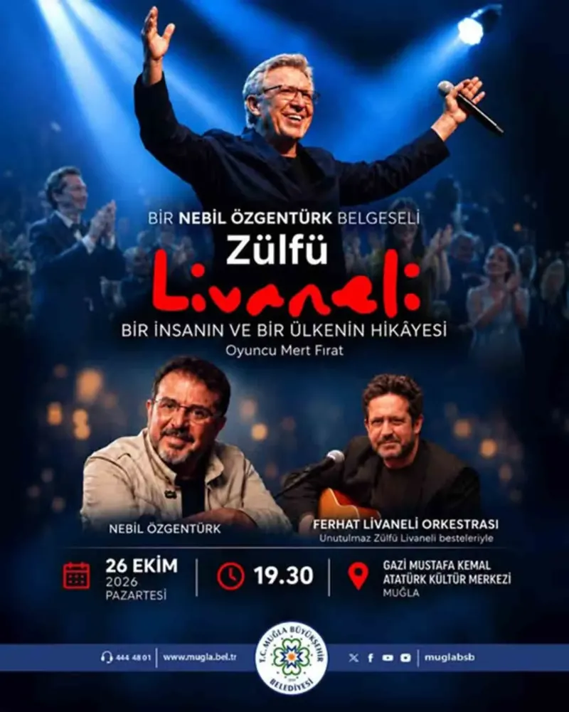 Muğla'da Cumhuriyet'in 103. Yılına Özel Zülfü Livaneli Belgeseli Ve Konser