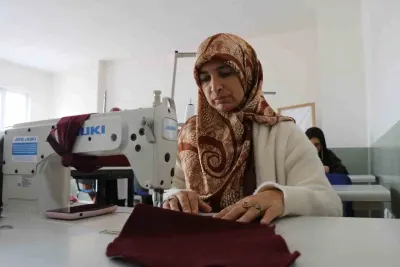 Erzurum Oltu ADEM Kursiyerleri İhtiyaç Sahipleri İçin Üretiyor