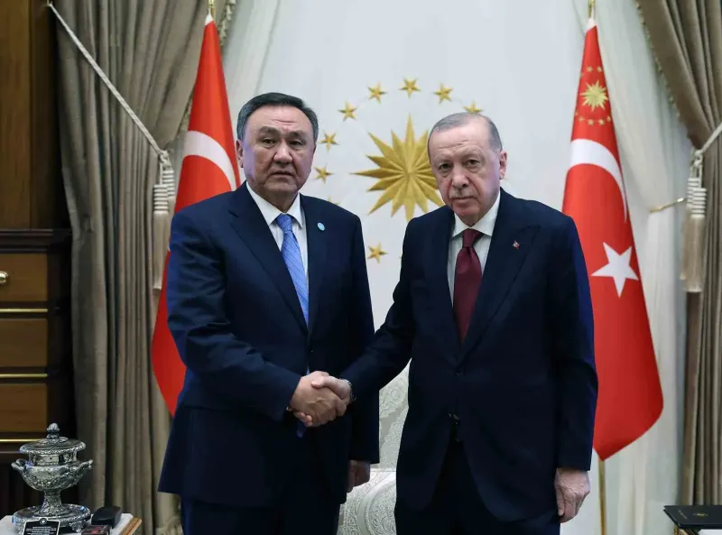 Cumhurbaşkanı Erdoğan Türk Devletleri Teşkilatı Genel Sekreteri Ömüraliyev İle Görüştü