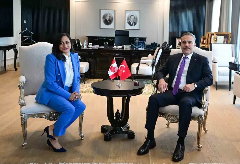 Dışişleri Bakanı Fidan Ankara'da Kanadalı Mevkidaşı Anand İle Görüştü