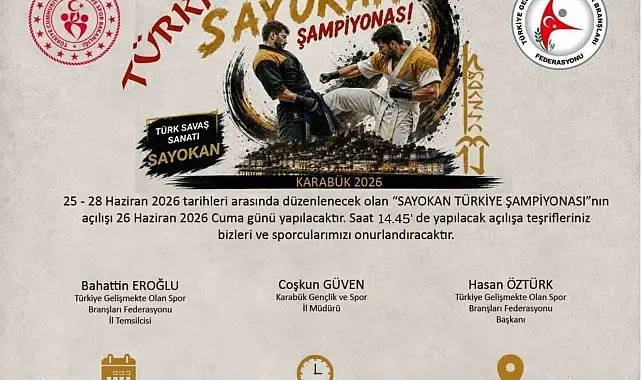 Karabük, Sayokan Türkiye Şampiyonası'na ev sahipliği yapacak