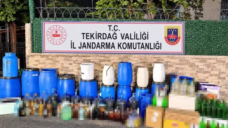Tekirdağ Malkara'da Düzenlenen Operasyonda Sahte İçki Baskını