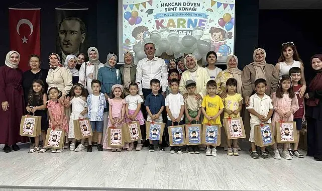 Çayırova Çocuk Kulübü öğrencileri karnelerini aldı