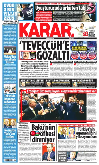 Karar manşeti