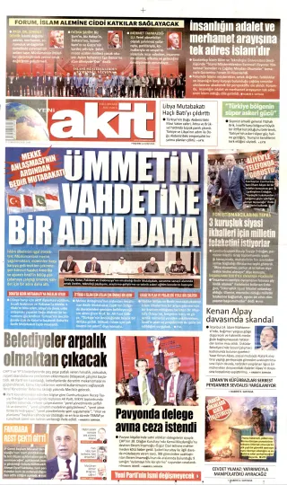 Yeni Akit manşeti