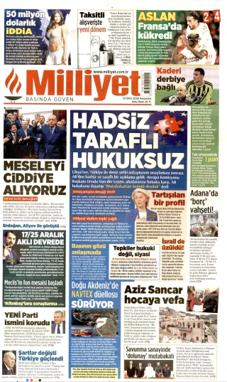 Milliyet manşeti