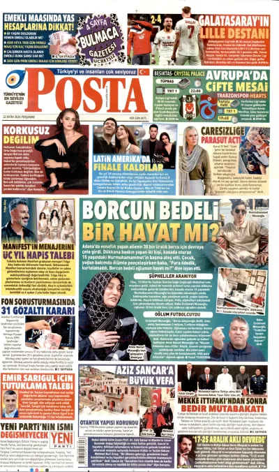 Posta manşeti