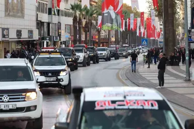 Merkezefendi'de Off-Road Tutkusu Kortej Geçişiyle Başladı