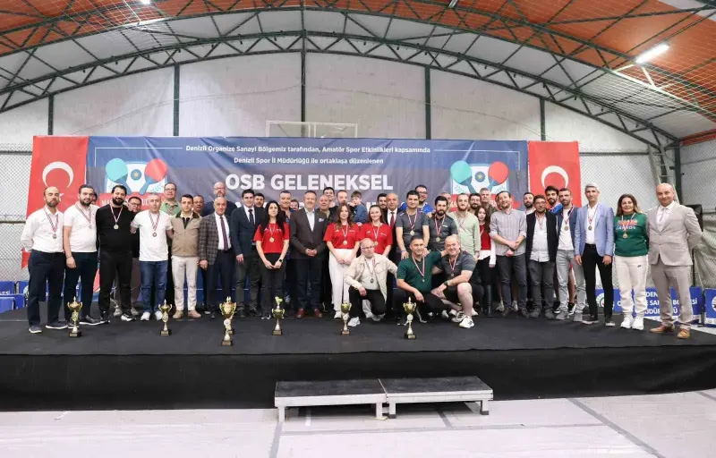 Denizli Organize Sanayi Bölgesi 7. Masa Tenisi Turnuvası Şampiyonları Belli Oldu