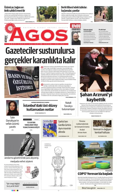 Agos manşeti