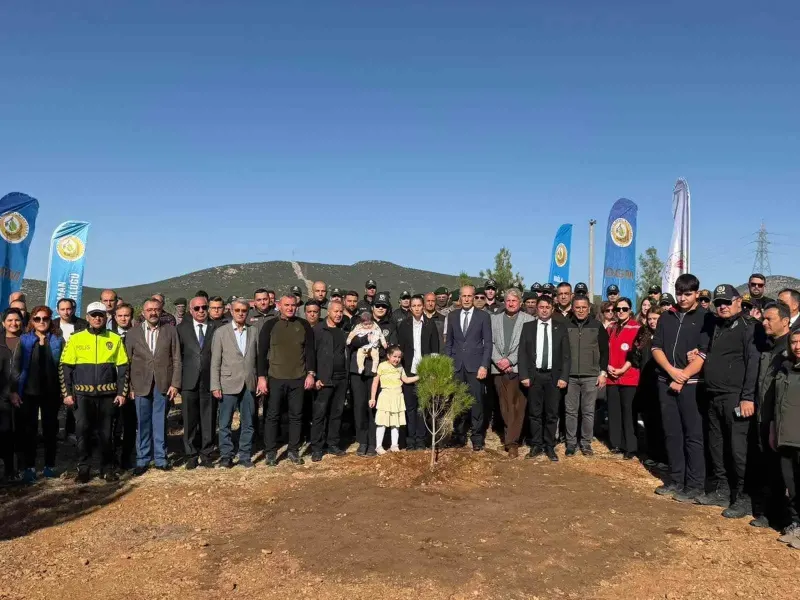 Muğla'da Şehit Polis Memuru Tayfun Baş İçin Hatıra Ormanı Oluşturuldu
