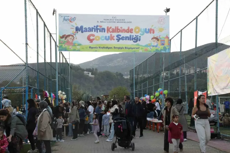 Tunceli Mameki Parkı'nda Renkli Çocuk Şenliği Düzenlendi