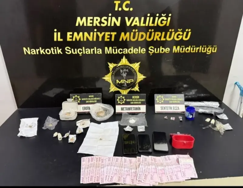 Mersin'de Düzenlenen Uyuşturucu Operasyonunda Beş Şüpheli Tutuklandı