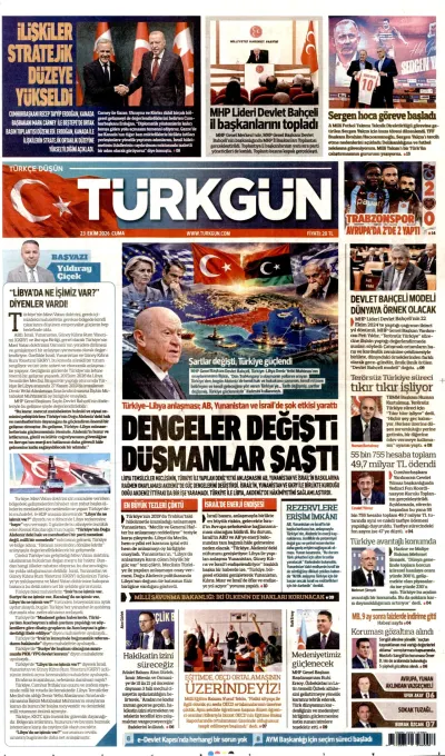 Türkgün manşeti