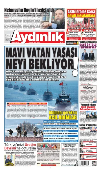 Aydınlık manşeti
