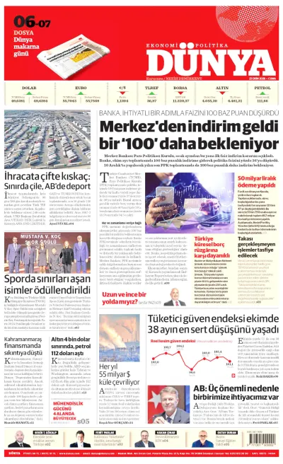 Dünya manşeti
