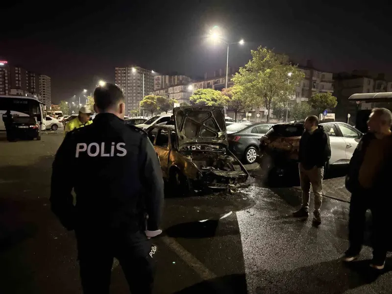 Kayseri’de Kontrolden Çıkan Otomobil Alev Aldı: 1 Yaralı