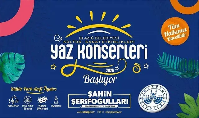 Elazığ'da yaz etkinlikleri başlıyor