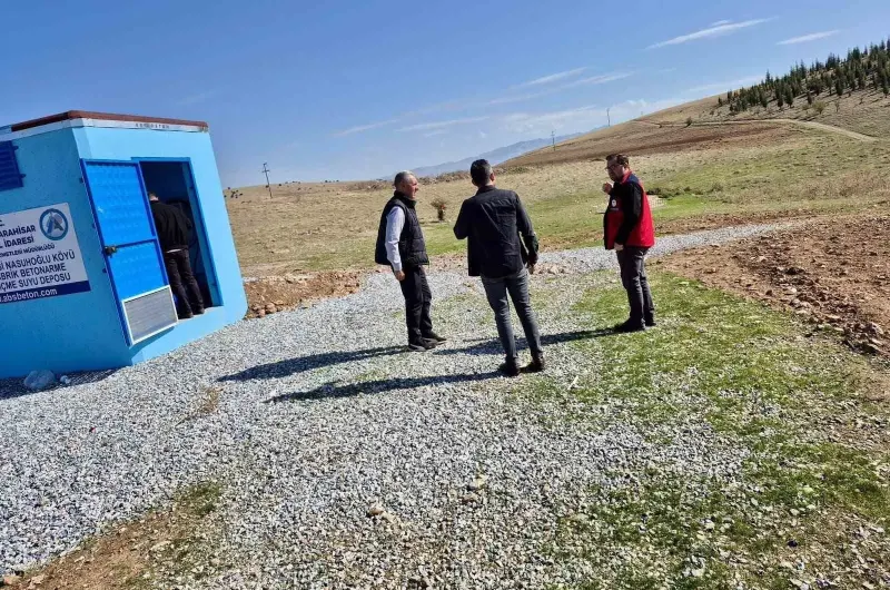 Afyonkarahisar Meralarında Hayvan İçin Su Deposu İncelemeleri