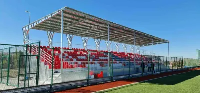 Bünyan Stadyumu'nun 500 Kişilik Yeni Tribünü Tamamlandı