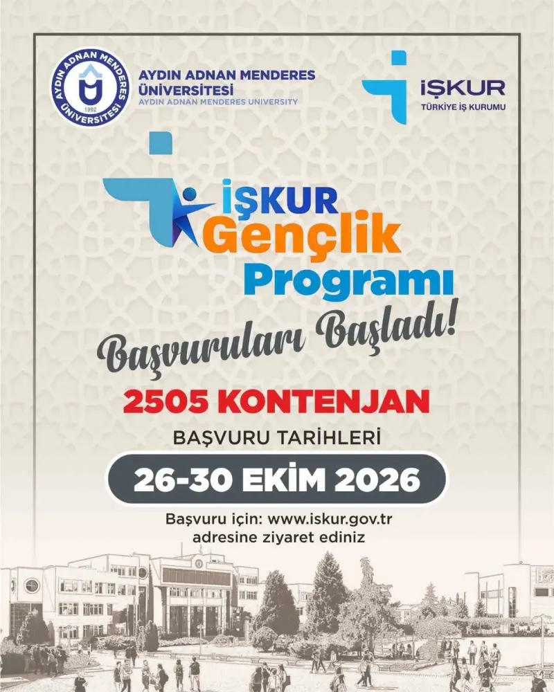 Aydın Adnan Menderes Üniversitesi Öğrencilerine İŞKUR Destek Kontenjanı