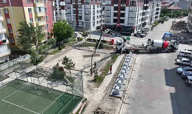 Bolu'da çocukların oyun alanları yenileniyor