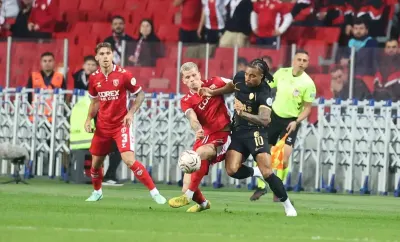 Samsunspor Ve Amed Sportif Faaliyetler Karşılaşmasında İlk Yarı Sona Erdi