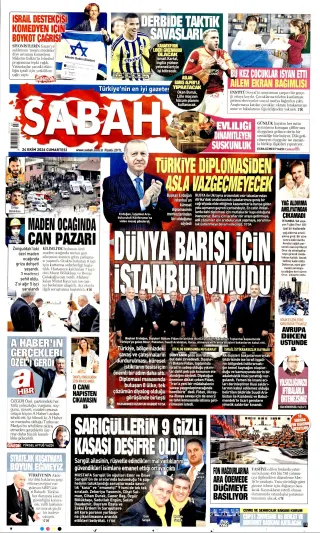 Sabah manşeti