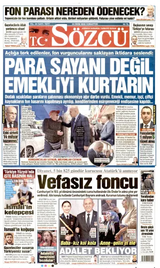 Sözcü manşeti