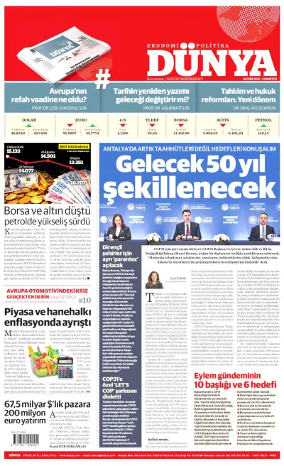 Dünya manşeti