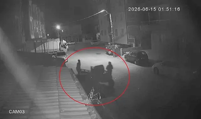 Motosikleti ittirerek çalan hırsızın 54 suç kaydı olduğu ortaya çıktı