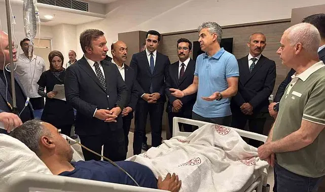 Vali Aydoğdu, Başkan Elçi'nin sağlık durumu hakkında bilgi aldı