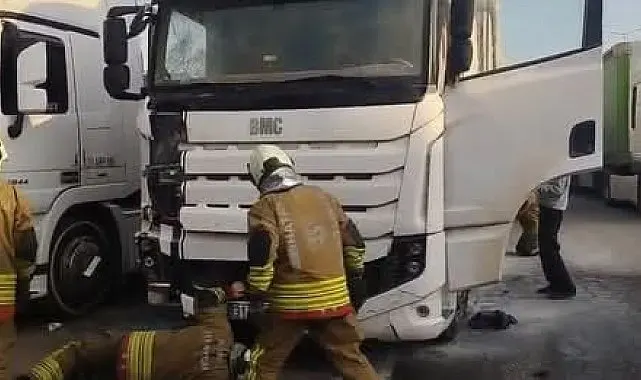 İskenderun'da tır yangını
