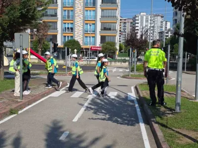 İlkadım'da Çocuklara Trafik Eğitimi Verildi