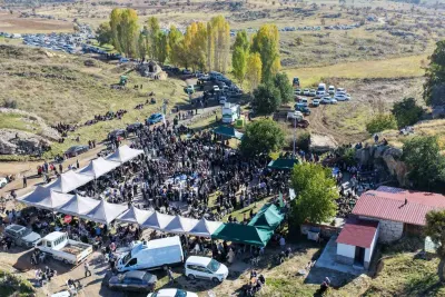 Konya Kızılören'de Asırlık İnden Peynir Çıkarma Geleneği Coşkuyla Kutlandı