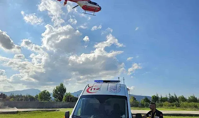Prematüre ikizlerden biri helikopter ambulansla Niğde'ye nakledildi