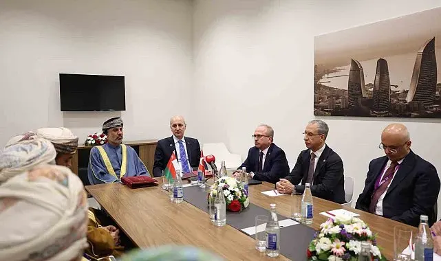 TBMM Başkanı Kurtulmuş, Umman Şura Meclisi Başkanı Al Maawali ile görüştü