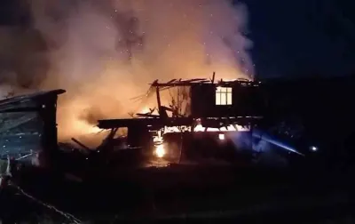 Kastamonu'da Ahşap İki Katlı Ev Yangında Kullanılamaz Hale Geldi