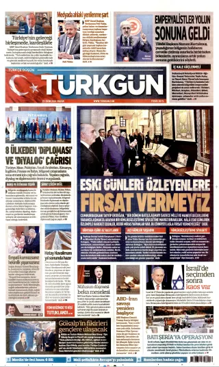 Türkgün manşeti