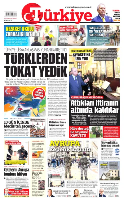 Türkiye manşeti
