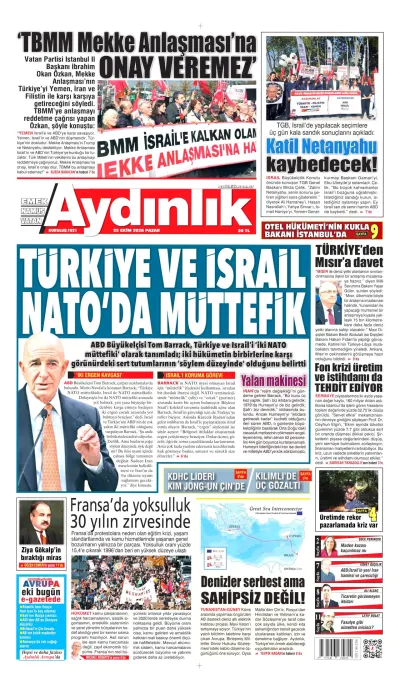 Aydınlık manşeti