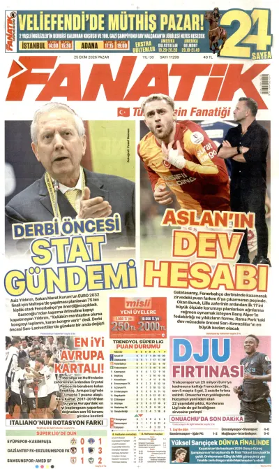 Fanatik manşeti