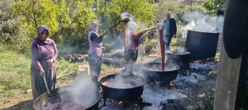 Mersinli Yörüklerin Geleneksel Nar Ekşisi Mesaisi Başladı