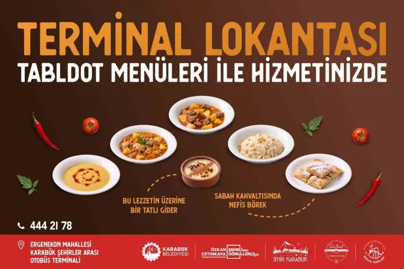 Karabük Belediyesi Terminal Lokantası’nda Tabldot Menü Dönemi Başladı
