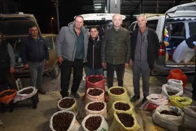 Düzce Belediye Başkanı Özlü Tescilli Kuzu Kestanesi Pazarını Ziyaret Etti
