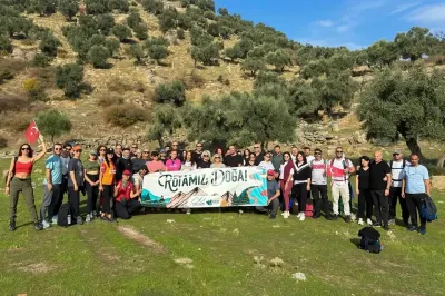 Aydın Efeler Belediyesi İle Alinda Antik Kenti'nde Cumhuriyet Yürüyüşü